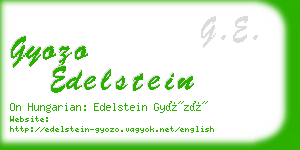 gyozo edelstein business card